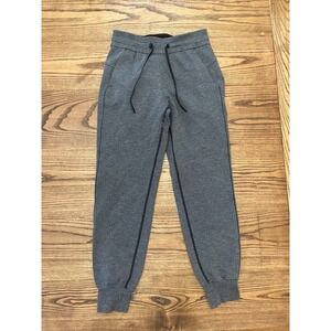 Lululemon Women's Size 4 On Track Heathered Grey Joggers 26" Inseam